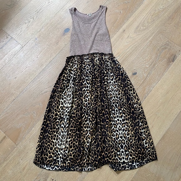 Bacon and Baxis ASOS Animal Leopard Print Tank Dress Two Toned Medium - Picture 1 of 3